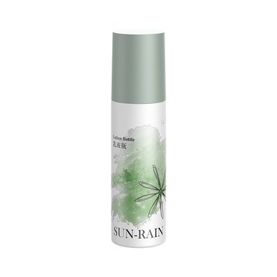 Beauty Custom Single Wall Green Cosmetic Serum Lotion กระป๋อง 120 มล. พร้อมเครื่องระบายน้ํา
