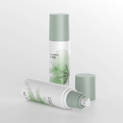 Beauty Custom Single Wall Green Cosmetic Serum Lotion กระป๋อง 120 มล. พร้อมเครื่องระบายน้ํา