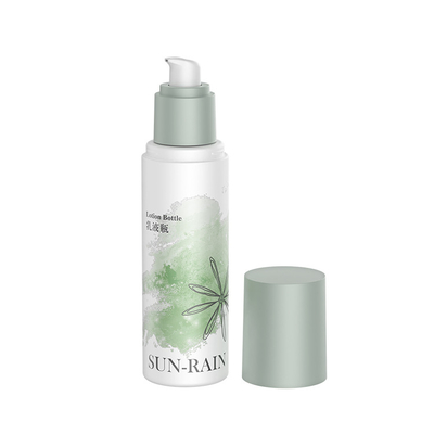 Beauty Custom Single Wall Green Cosmetic Serum Lotion กระป๋อง 120 มล. พร้อมเครื่องระบายน้ํา