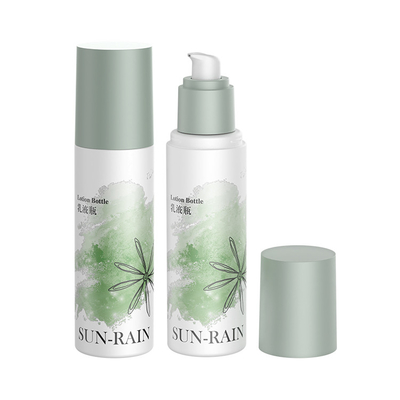 Beauty Custom Single Wall Green Cosmetic Serum Lotion กระป๋อง 120 มล. พร้อมเครื่องระบายน้ํา
